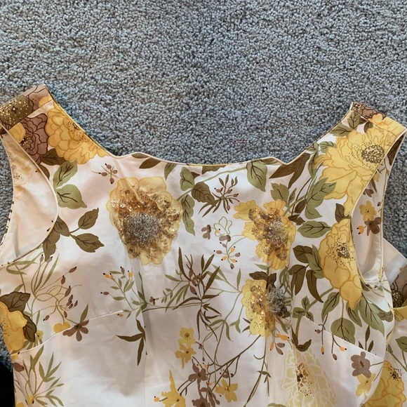 RARE 50s vintage marigold dress - Picture 9 of 11